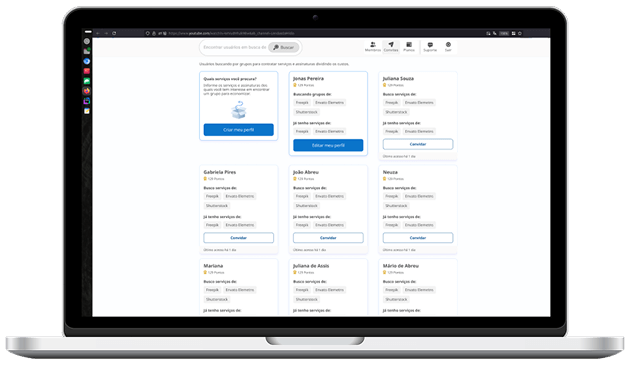 print-screen de uma das tela da bindways partner no desktop